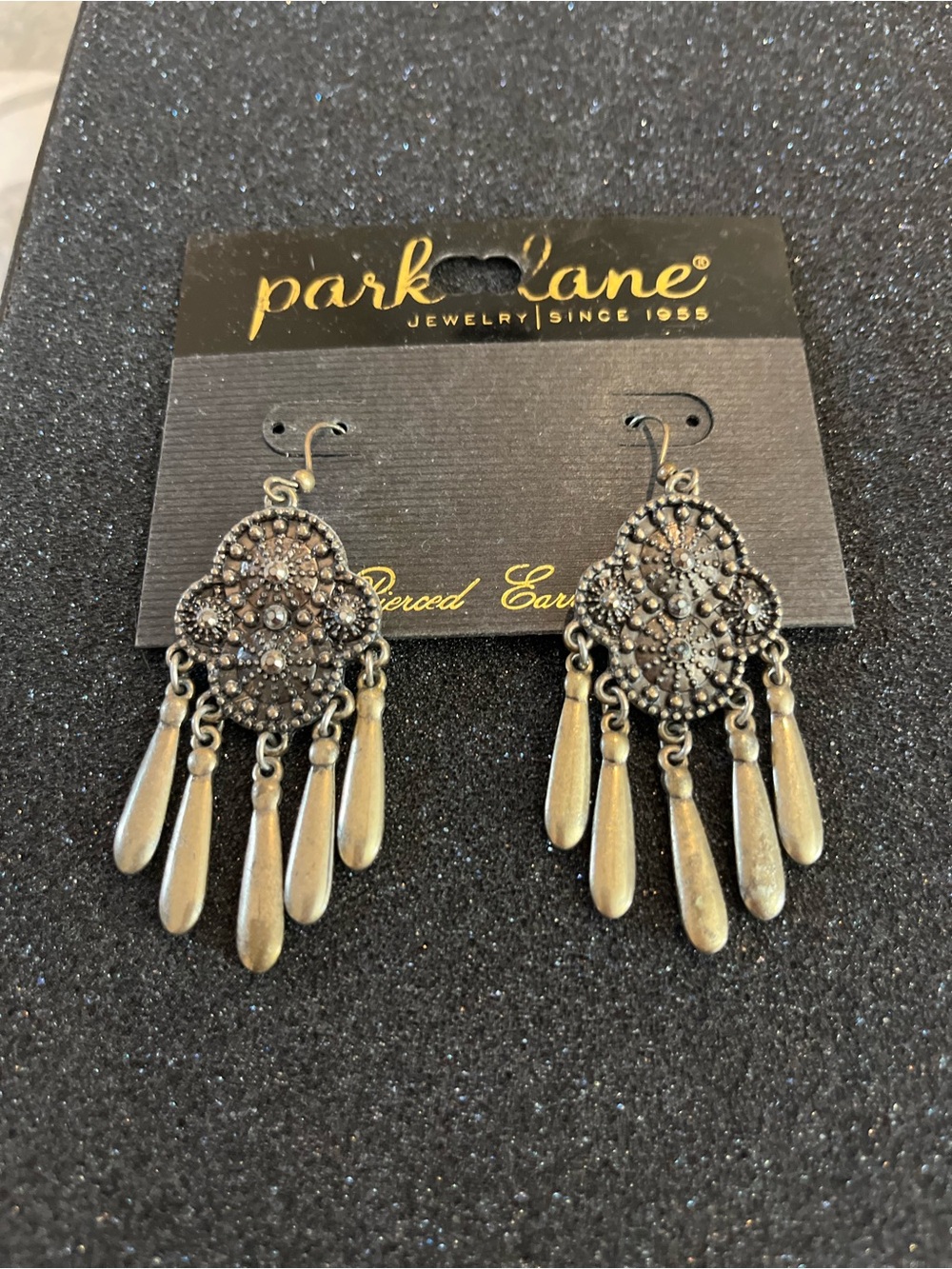 Park Lane Antique-Style Gold-Tone Filigree Dangle Earrings